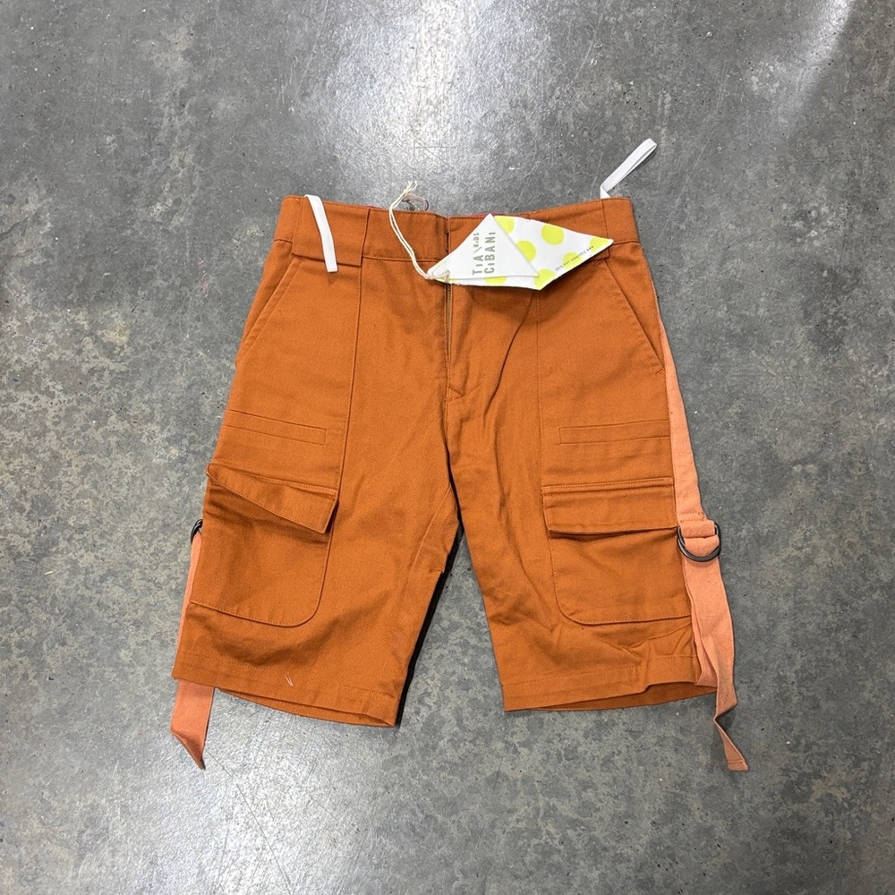 Kids Cargo Shorts in Orange